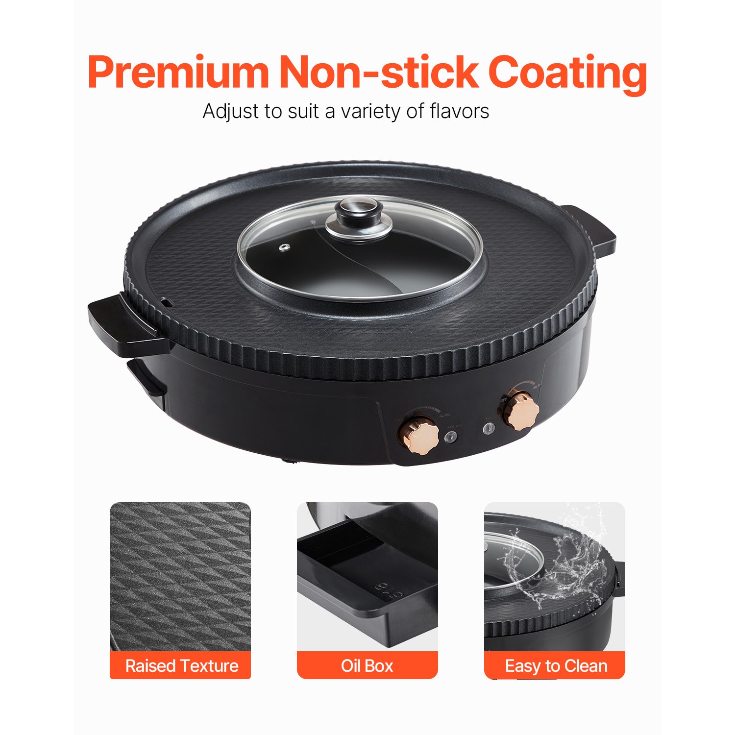 Electric Smokeless Grill And Hot Pot For Indoor Cooking_voghion.com